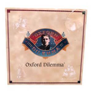 Oxford Dilemma COMPLETE Board Game Rumba Games 1998 Trivia New Sealed